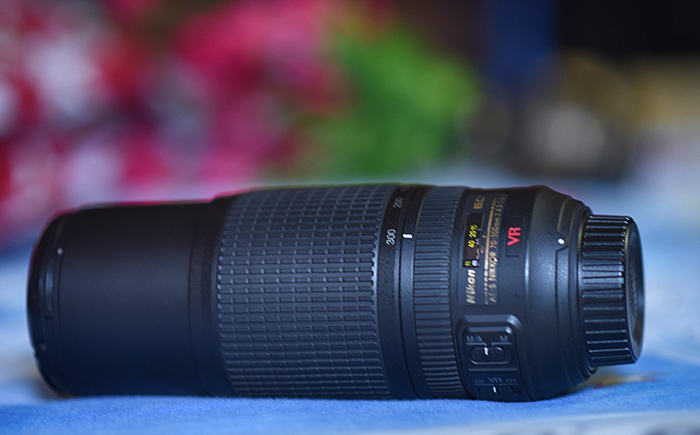 a 70-300mm focal-length lens
